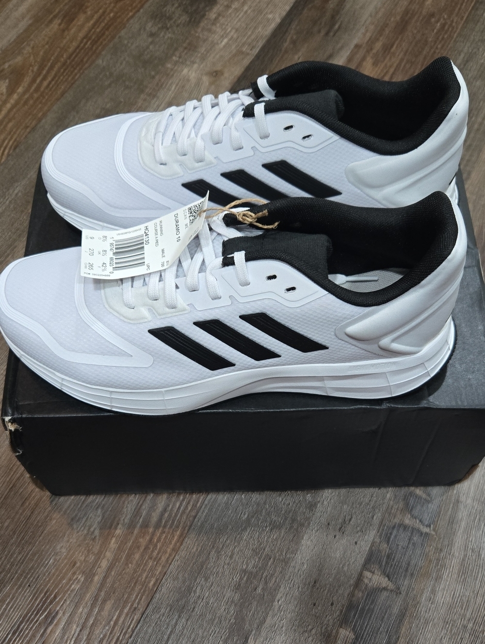 adidas White and Black Men's Athletic Sneakers
